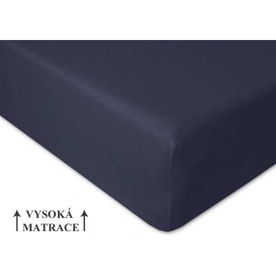 Brotex Jersey prostěradlo Exclusive tmavě modré 100x200