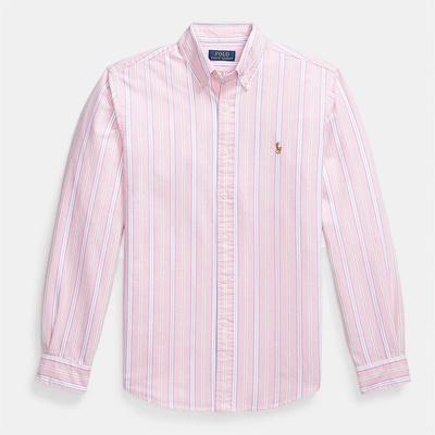 Ralph Lauren Multi-coloured Striped Poplin Shirt - Pink/White
