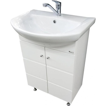 Triano Долен шкаф с мивка "Емона" 60 cm бял (73739)