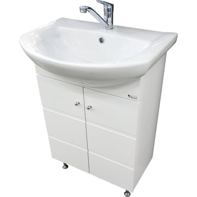 Triano Долен шкаф с мивка "Емона" 60 cm бял (73739)