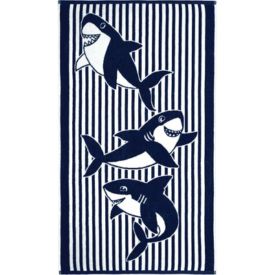 Scanquilt osuška plážová žraloky 70 x 125 cm