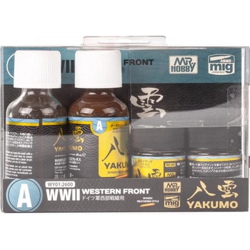 GSI/Gunze Mr. Weahthering Color Paint – Yakumo patinovací set 2. světová válka západní fronta