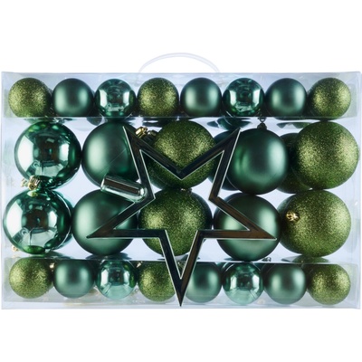 LIVARNO home Ozdoby na vánoční stromek 68dílná sada zelená – Zboží Mobilmania