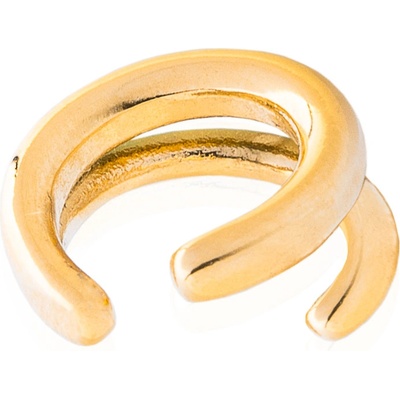 Franco Bene Dvojitá ear cuff náušnice pozlacená 1390