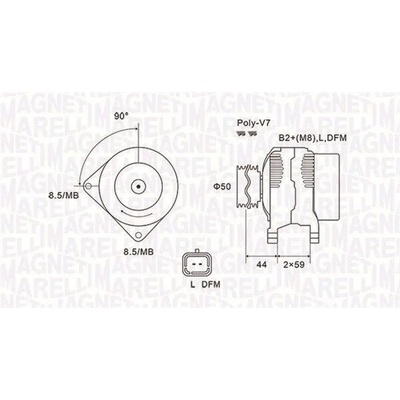 generátor MAGNETI MARELLI 063731827010