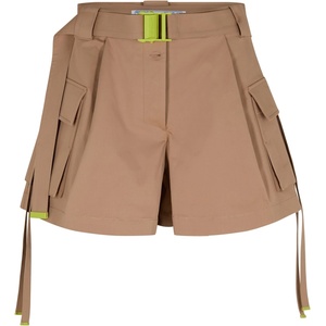 OFF WHITE Къси панталони OFF WHITE Women's Gabardine Cargo Shorts - Camel - sportihobi - 424,40 лв