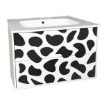 Inter Ceramic Конзолен PVC шкаф ICP 8045B, Inter Ceramic, с умивалник, 80x45.3x55см (8045B)
