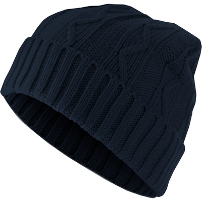 Masterdis Бийни шапка в тъмносин цвят MSTRDS Beanie Cable Flap UB-10476-00155 - Тъмносин, размер one size