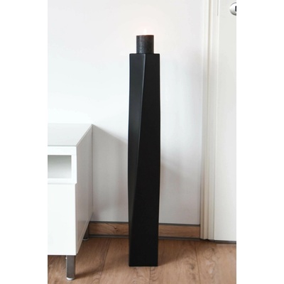 Vysoká váza HYDRON, sklolaminát, výška 80 cm, čierna
