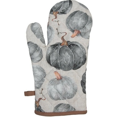 Clayre & Eef bavlnená Chňapka rukavice s tekvicami Country Style Pumpkin 18 x 30 cm