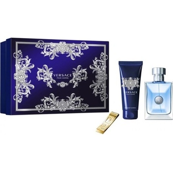 Versace Pour Homme EDT 100 ml + sprchový gel 100 ml + balzám po holení 100 ml + klíčenka dárková sada