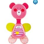 Canpol Бебешка водна чесалка с дрънкалка Canpol - Bear, розова (56/139_pin)