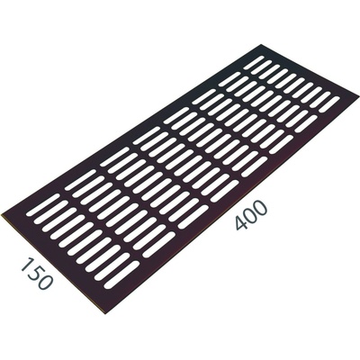 MPkovania SRL ALFA 150 x 400 mm Strieborný elox