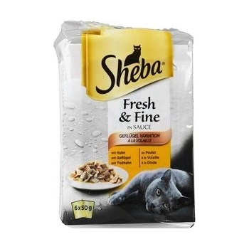Sheba Fresh & Fine Drůbeží výběr ve šťávě 6 x 50 g