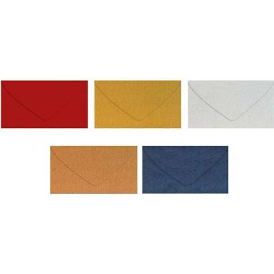 Dopisní obálka metallic 120g C6 114x162mm - mix barev