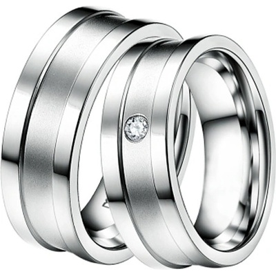 ST-88040 Ocelové snubní prsteny