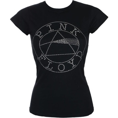 Rock Off Pink Floyd Circle Logo Diamante černá
