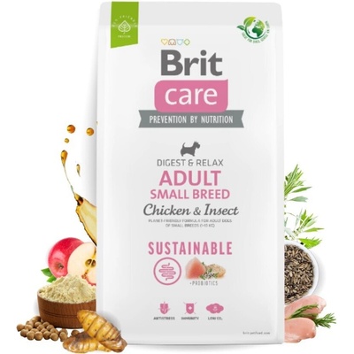 Brit Care Sustainable Adult Small Breed Chicken & Insect 1 kg