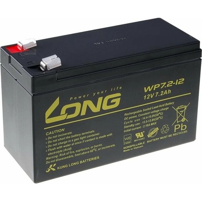 Náhradná LONG Long 12V 7.2Ah F2 WP7.2-12 F2 PBLO-12V007,2-F2A