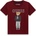 GUESS Тениска в цвят бордо за мини момче с цветно мече и тъмносин надпис Guess