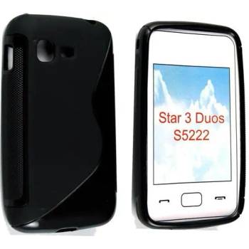 Image 1 of Samsung Star 3 Duos S5222 Силиконов Калъф Черен + Протектор