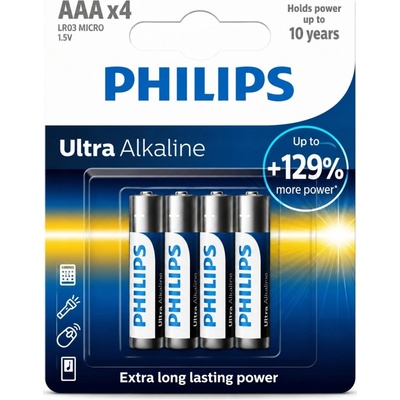 Philips Ultra Alkaline AAA 4ks LR03E4B/10