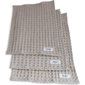 The Organic Company Малки кърпи за съдове Big Waffle 25 x 40 см светлобежови (1190-202)