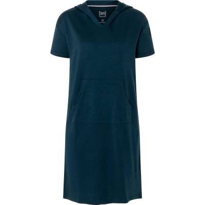 super. natural Дамска рокля Super. natural Women's Hooded Bio Dress - Blueberry - размер XS (134-1283-0111)