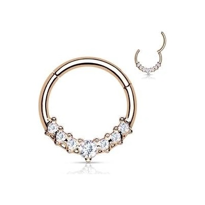 Šperky4U ocelový piercing do nosu tragus helix septum NS0038-RS