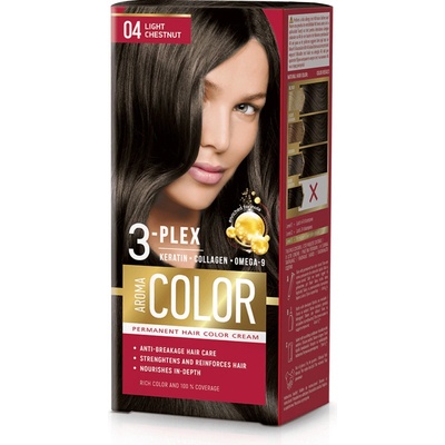 Aroma Color Farba na vlasy svetlý gaštan 04