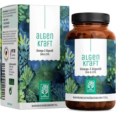 Naturtreu Síla Algae DHA a EPA olej z řas 60 kapslí
