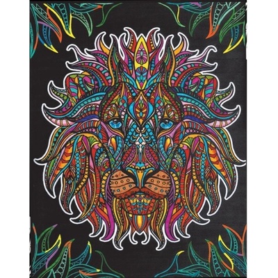 Colorvelvet Sametový obrázek Lev 47x35cm COLORVELVET - RC_306621