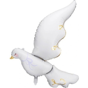 Party Deco Фолиев Балон, Бял Гълъб, 80х100см (fb131)