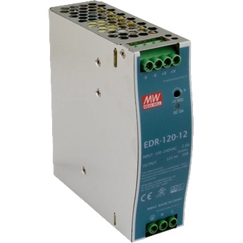 MEAN WELL EDR-120-12 Индустриално Захранване 12V 10A 120W за DIN Шина (EDR-120-12)