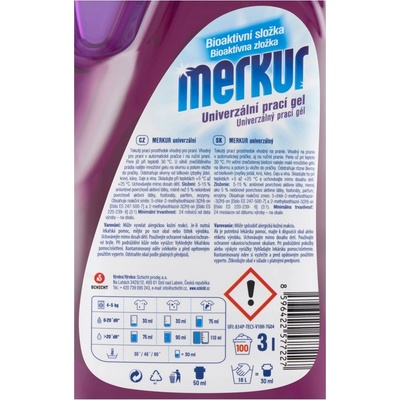 Merkur prací gel Levandule univerzální 3 l 60 PD