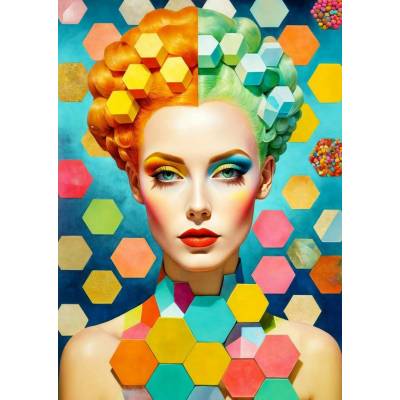 ENJOY Hexagonálny portrét 1000 dielov