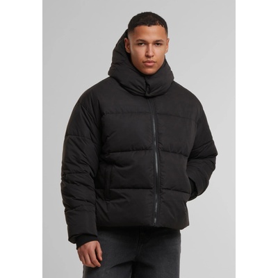 Urban Classics Мъжко Пухено Яке Puffer Jacket With Flap Hood black XXLUB-TB8027-00007 - Тъмносив, размер S