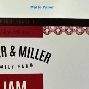  Mat papir (FSC) label test roll - 10 cm x 4 meter (testroll7)