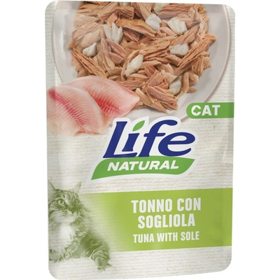 Life Cat Natural Adult Tuniak s morským jazykom 12 x 70 g