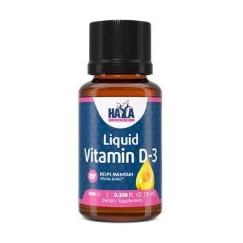 Haya Labs Течен витамин D-3, Liquid Vitamin D-3 400 IU / 10ml. , 3908