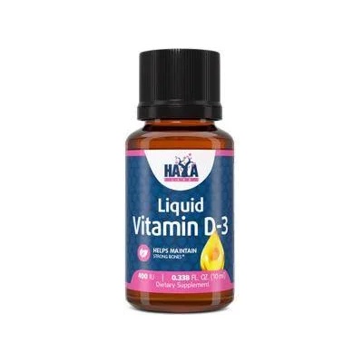 Haya Labs Течен витамин D-3, Liquid Vitamin D-3 400 IU / 10ml. , 3908