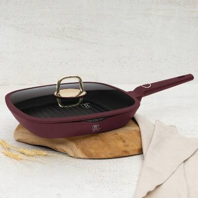 BerlingerHaus Pánev Leonardo 28 cm čtvercová, nepřilnavá, červená