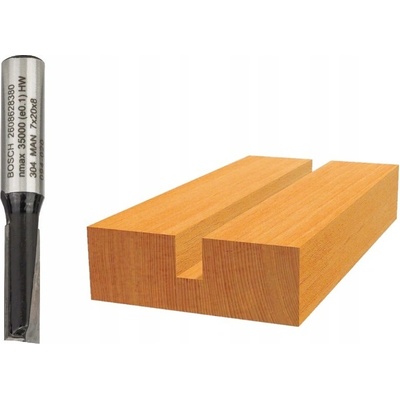 BOSCH Fréza priama valcová, priemer 7mm, stopka 8mm