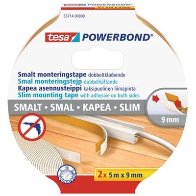 tesa Монтажна лента, тясна, 2 x 9 mm x 5 m, TESA, "Powerbond" 55714-00000-04 (55714-00000-04)