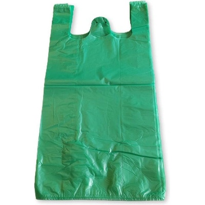 Mikrotenová taška trhacia ZELENÁ 15 kg 36 x 70 cm blok 100 ks