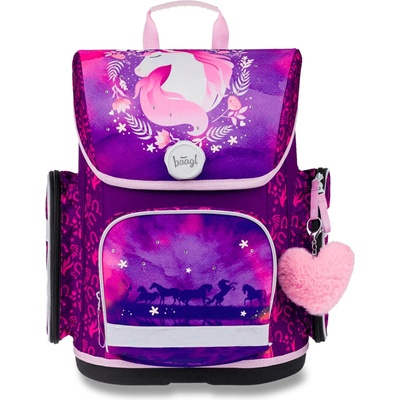 Baagl Ergo Kůň A-30721 fialová – Zboží Dáma