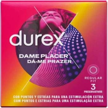 Durex 3 бр. Релефни презервативи Durex Pleasure Me