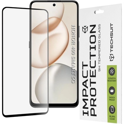 Techsuit Протектор - Techsuit 111D Full Cover / Full Glue - Honor 400 Smart 5G / 400 Smart 4G / 200 Smart / 90 Smart / X7d 4G / X7b 4G / X7b 5G / X7c - Черен