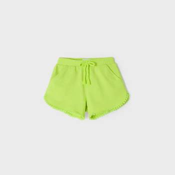Image 1 of Mayoral Basic трикотажни къси панталони за момиче в зелено Mayoral
