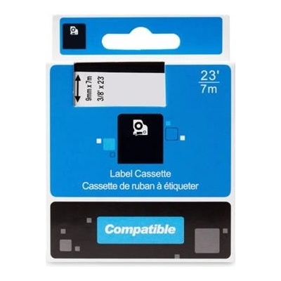DYMO S0720710, 9mm,7m, černý tisk/modrý podklad - kompatibilní